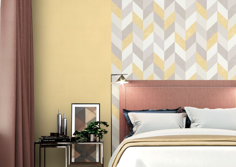 обои для гостиной в тёплых тонах