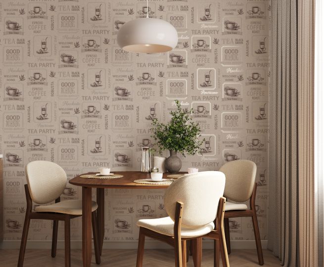 виниловые обои для кухни