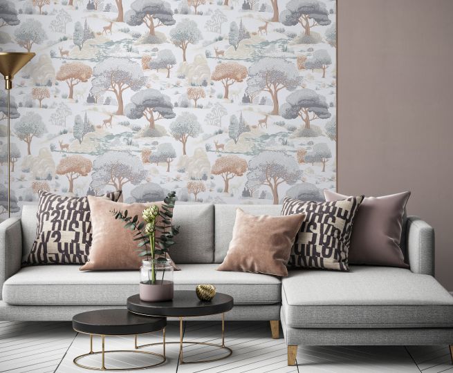 обои с фактурой замши