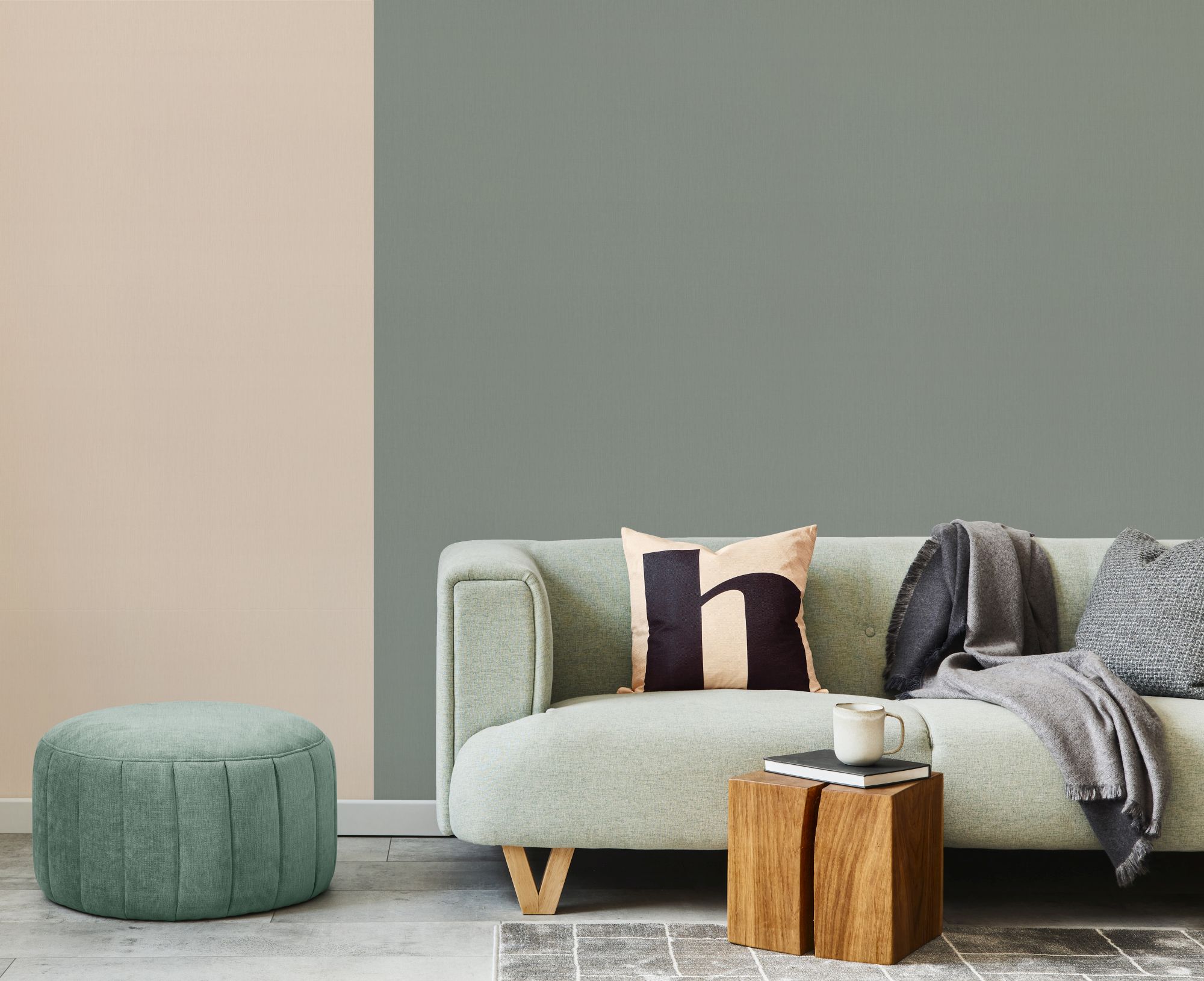 однотонные виниловые обои