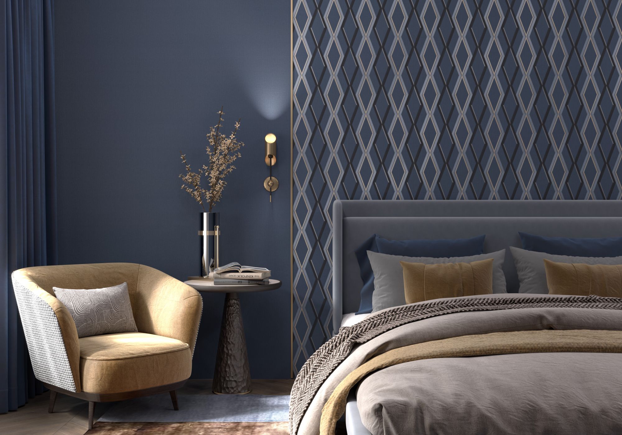 как подобрать цвет обоев